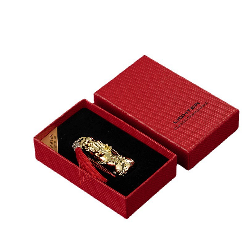 Brave ten thousand matches retro kerosene lighter key ring metal outdoor lighter manufacturers