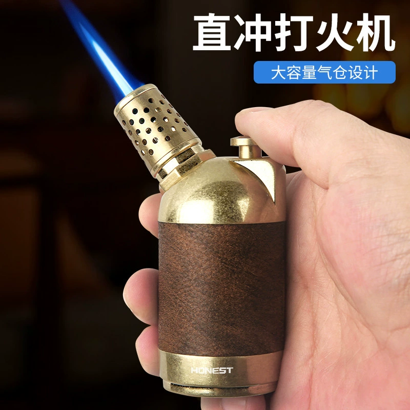 High-end antique gun single direct blanking small table decoration lighter for cigar lighting