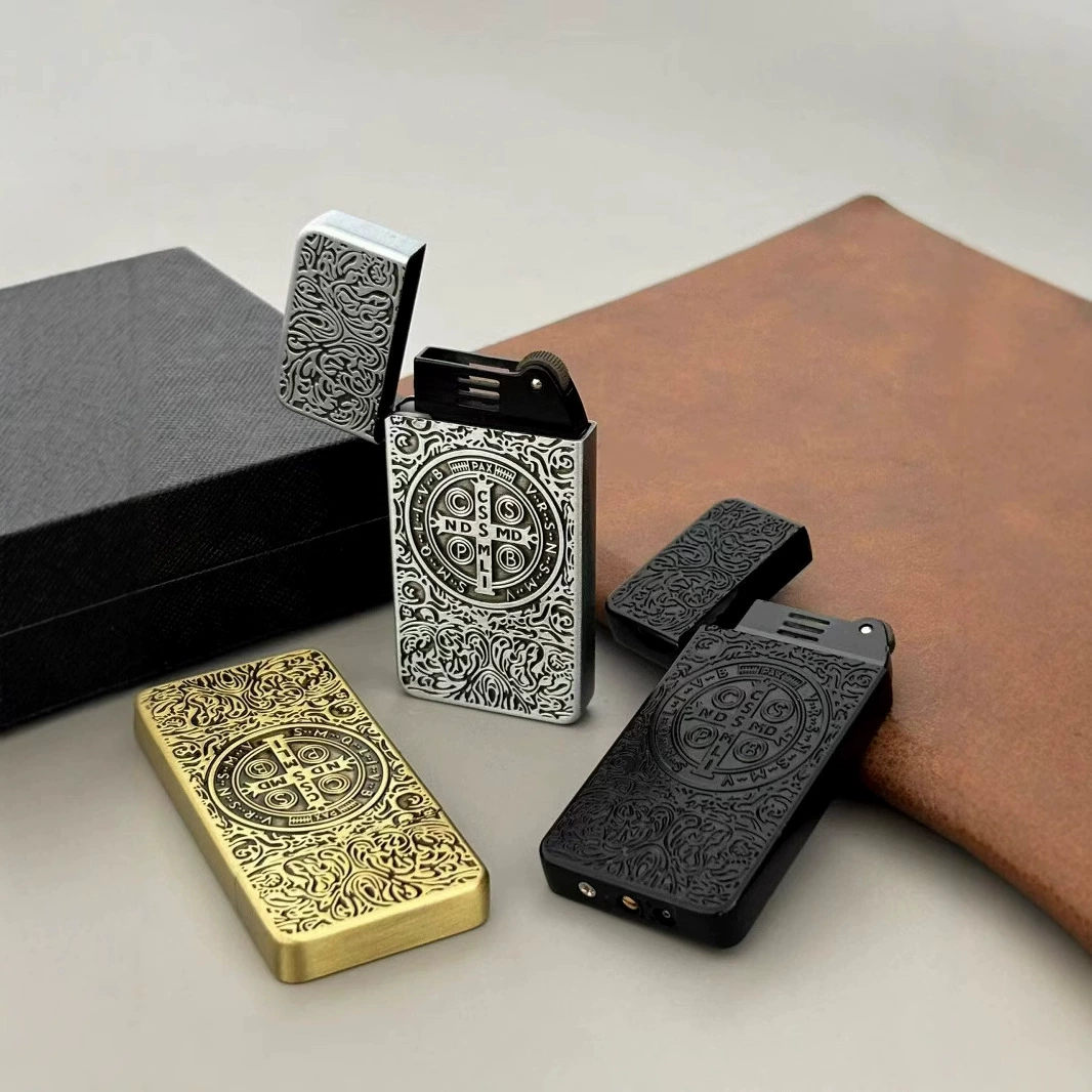 New 161 creative inflatable lighter open fire grinding wheel cigarette lighter personality outdoor 