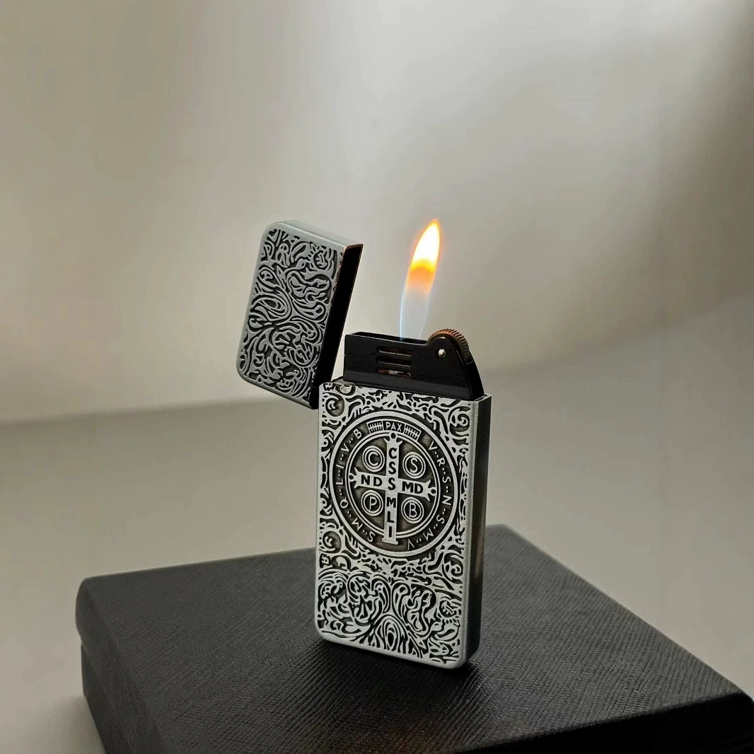 New 161 creative inflatable lighter open fire grinding wheel cigarette lighter personality outdoor 