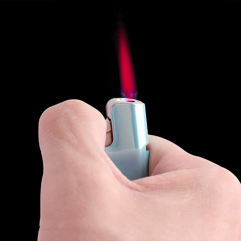 Metal windproof bottle opener disposable lighter advertising logo can be printed laser