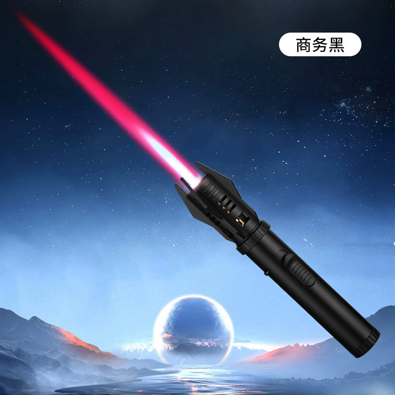 Planet lightsaber airbrush gun Windproof inflatable cigar lighter outdoor barbecue fire gun 