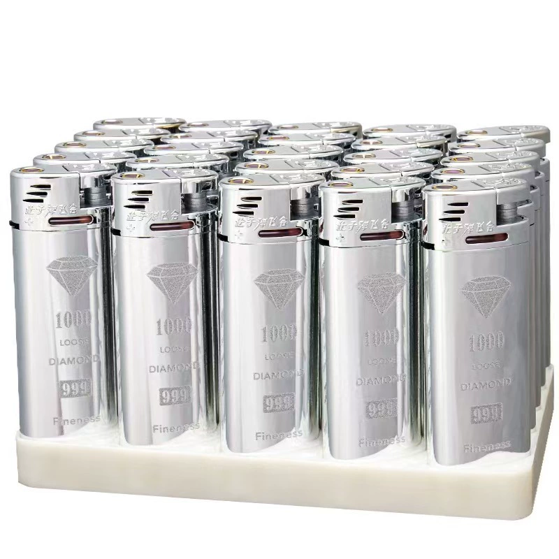 Large size new metal direct injection lighter UV pattern engraving advertising metal windproof 