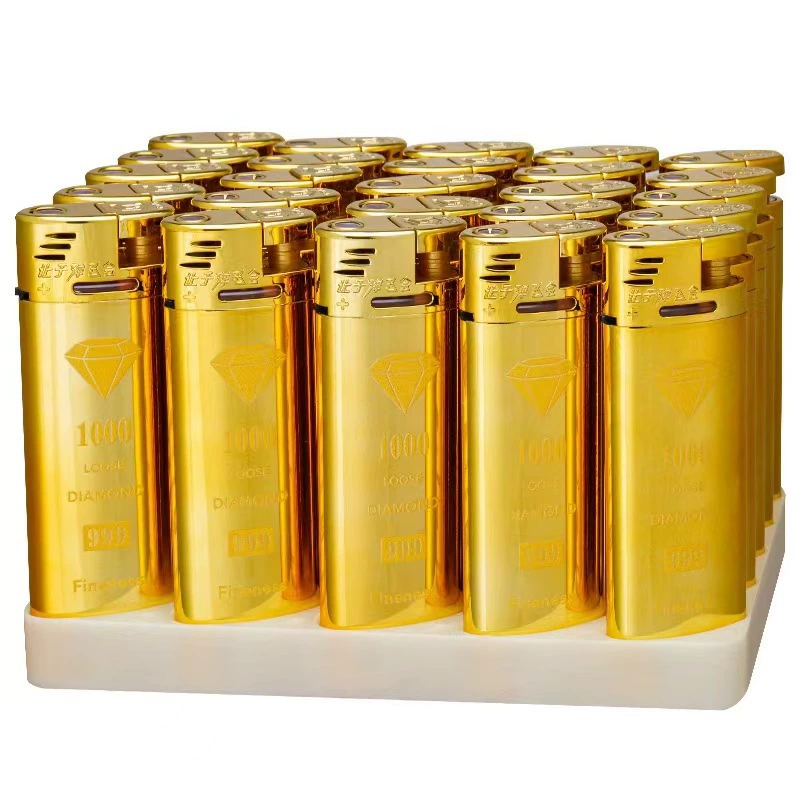 Large size new metal direct injection lighter UV pattern engraving advertising metal windproof 