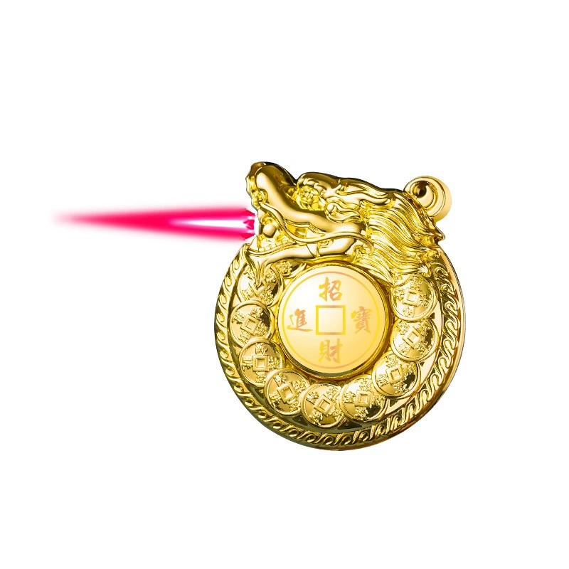 New alloy Coiling dragon lighter rotating gyrograph decompression inflatable windproof personality 