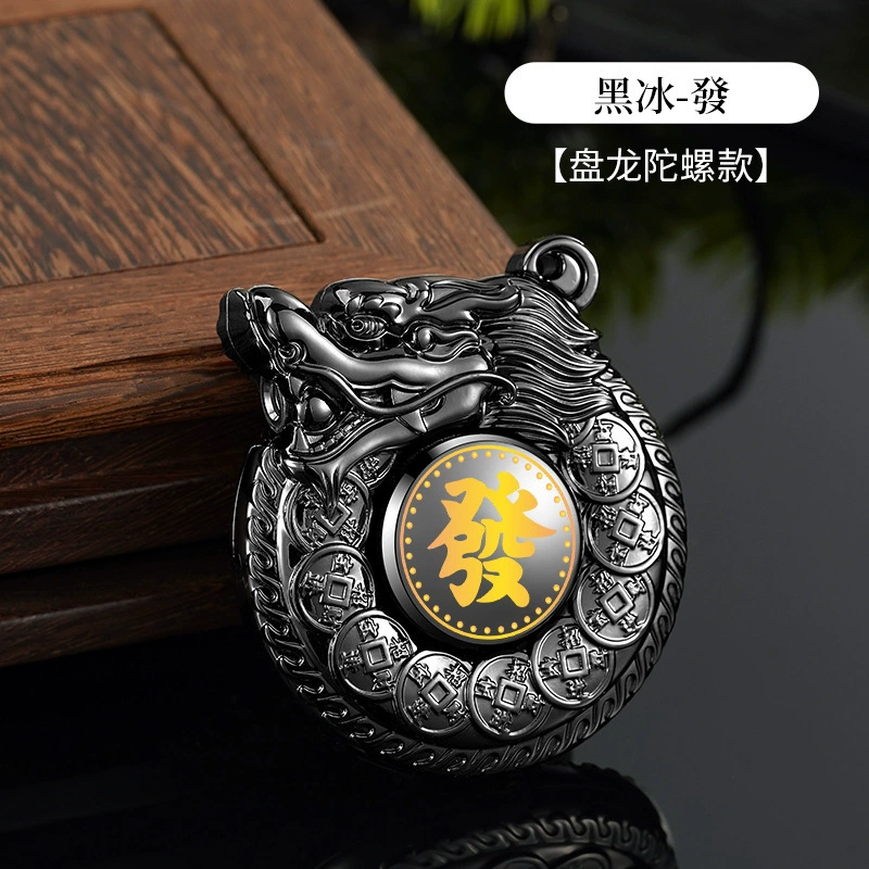 New alloy Coiling dragon lighter rotating gyrograph decompression inflatable windproof personality 