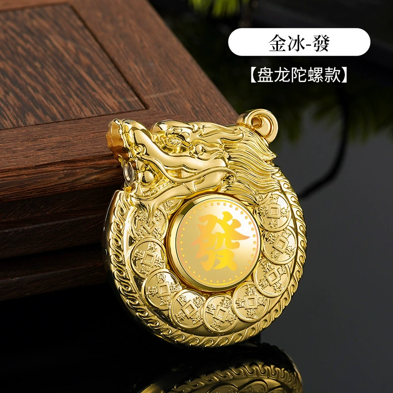 New alloy Coiling dragon lighter rotating gyrograph decompression inflatable windproof personality 