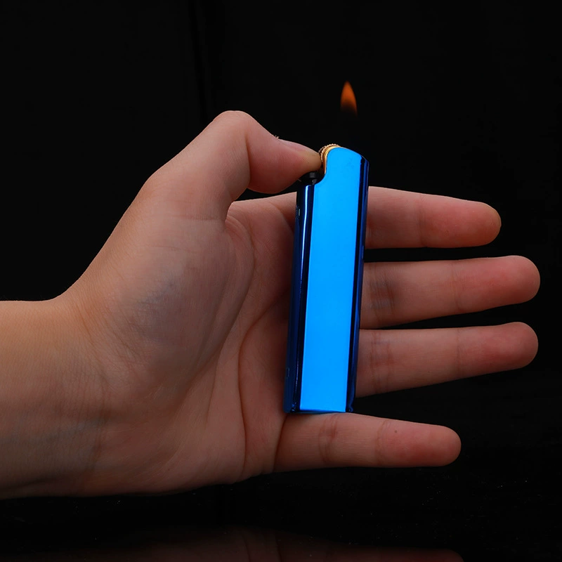 Manufacturers wholesale metal lighters open fire grinding wheel set logo advertising lettering infla