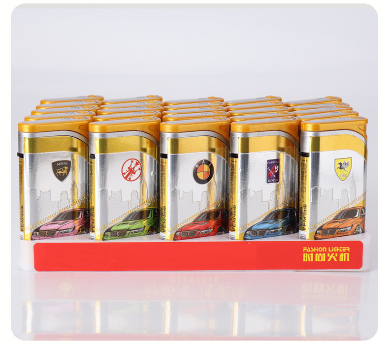 Source manufacturers wholesale metal blue flame lighters direct to windproof big lighter manufacture