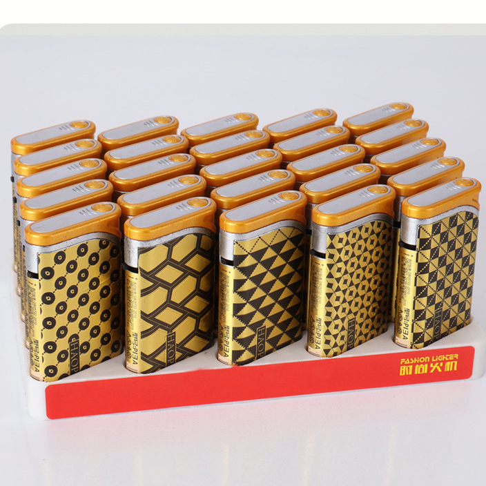 Source manufacturers wholesale metal blue flame lighters direct to windproof big lighter manufacture