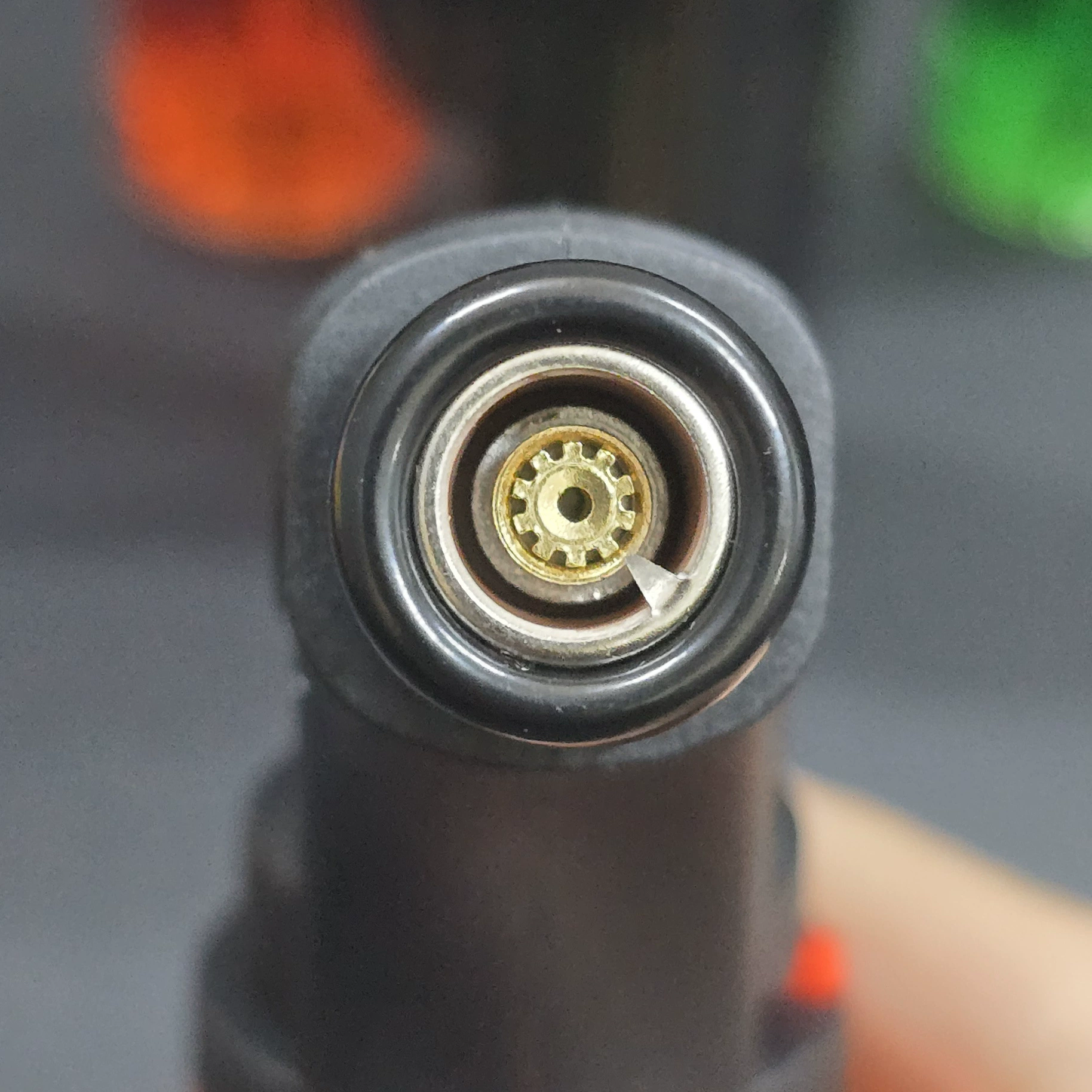 The new 050 transparent plastic spray gun high temperature elbow lock fire straight flush torch 