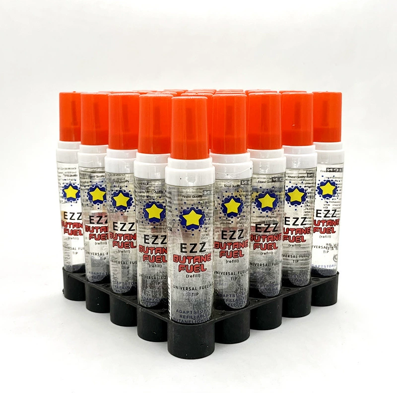 Wholesale spot supply of small bottles of lighter butane gas 18ml windproof lighter general gas 