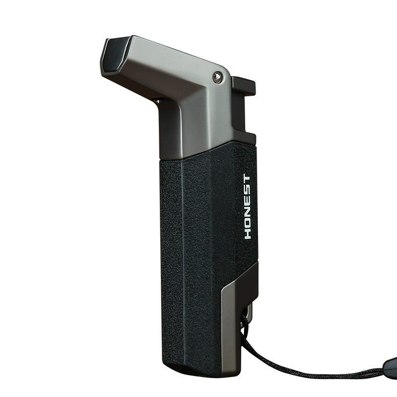Elbow metal straight flush cigar lighter windproof inflator wholesale