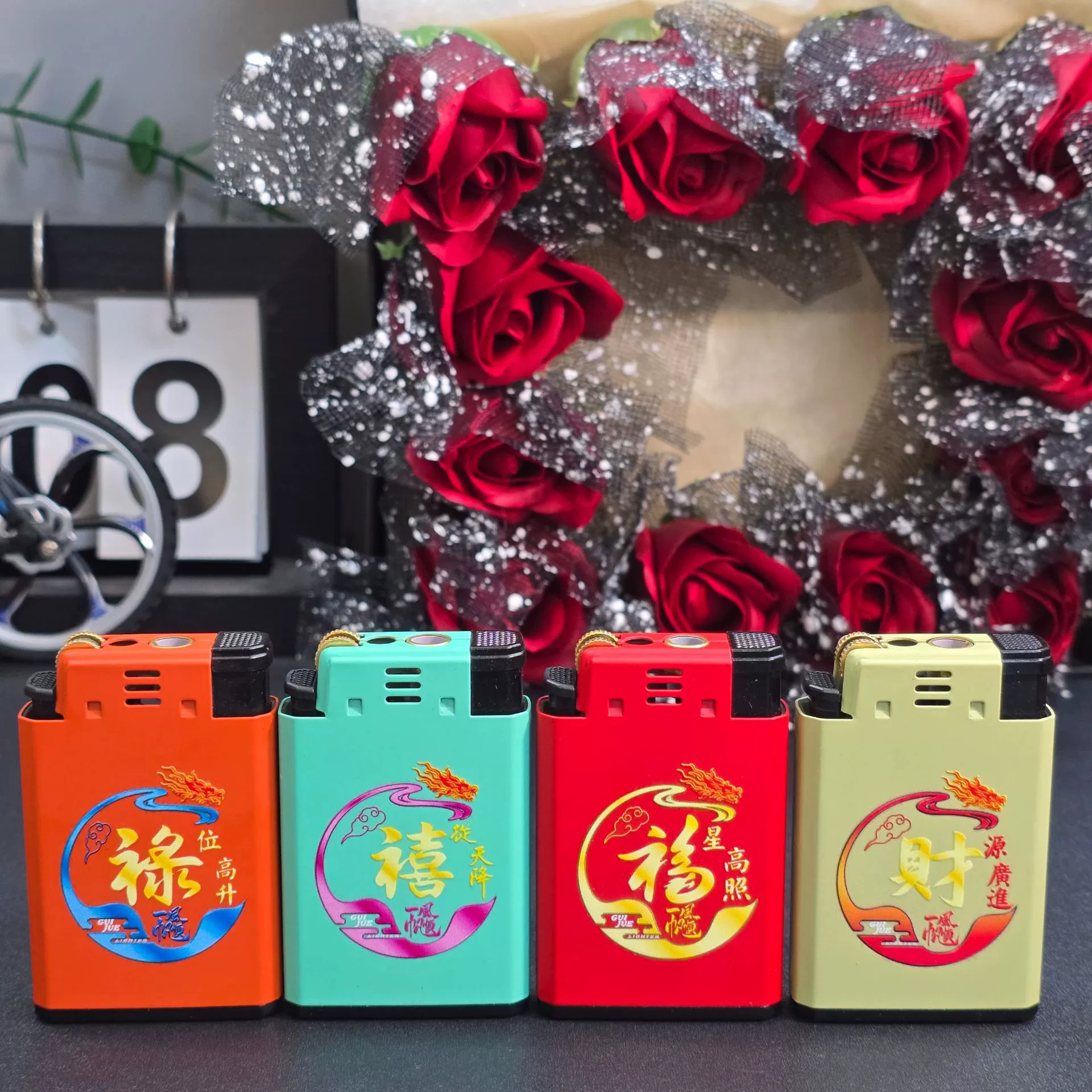 The new 999 double fire metal lighter wholesale can print advertising blue flame direct injection