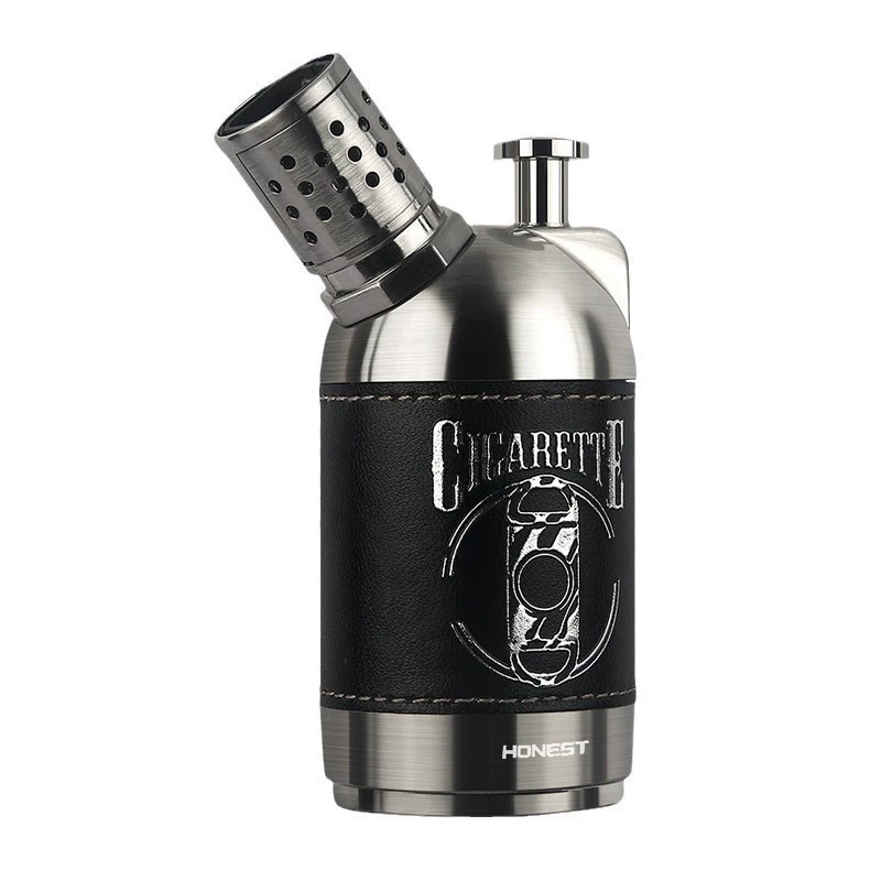 New windproof four straight blue flame creative personality lighter display cigarette lighter 