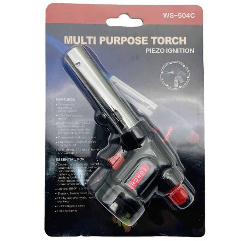 Butane fire gun portable outdoor cookware barbecue fur handheld windproof ignition cartridge gun