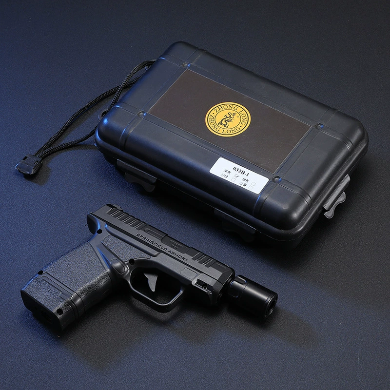 Gun type lighter double flame windproof direct metal creative men's gift inflatable personality