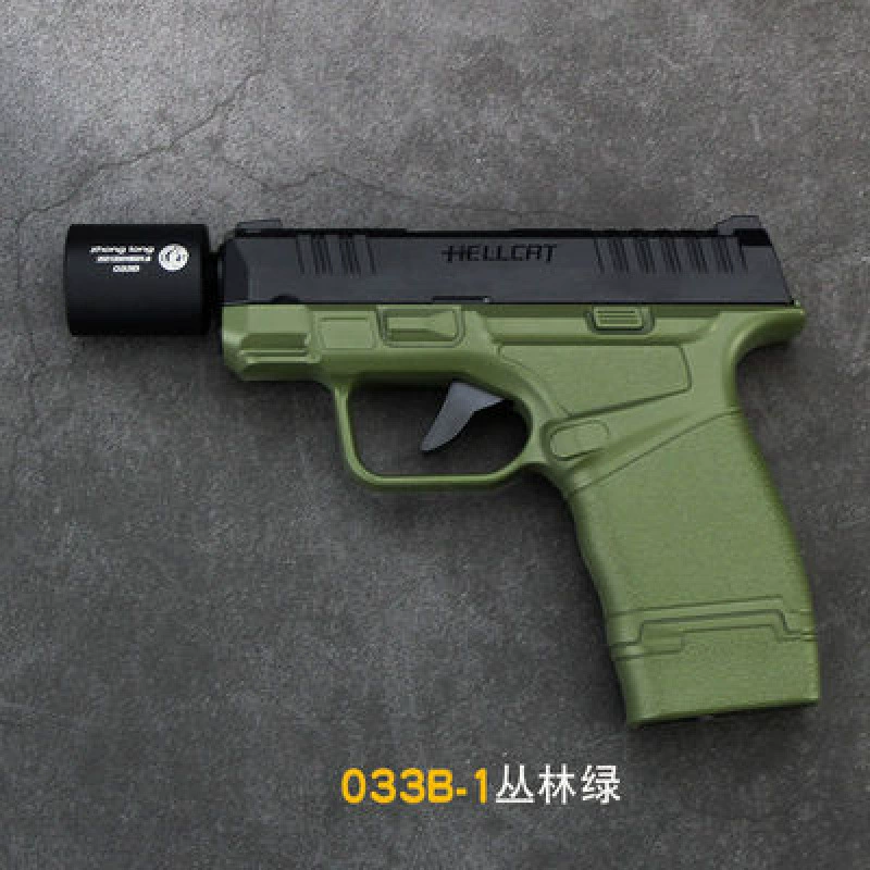 Gun type lighter double flame windproof direct metal creative men's gift inflatable personality