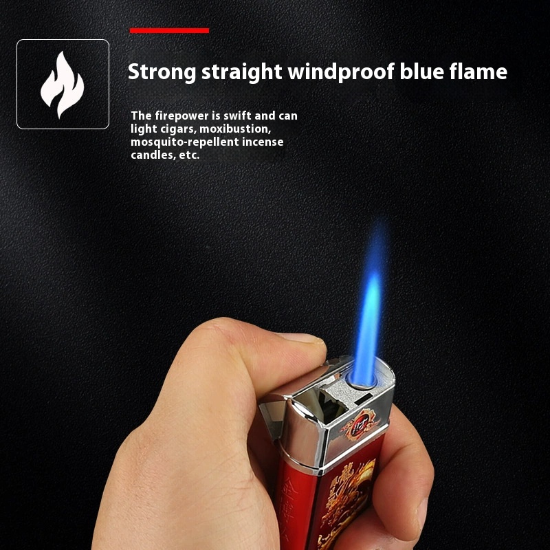 Metal lighter blue flame direct injection gas lighter color map merchant more than the same