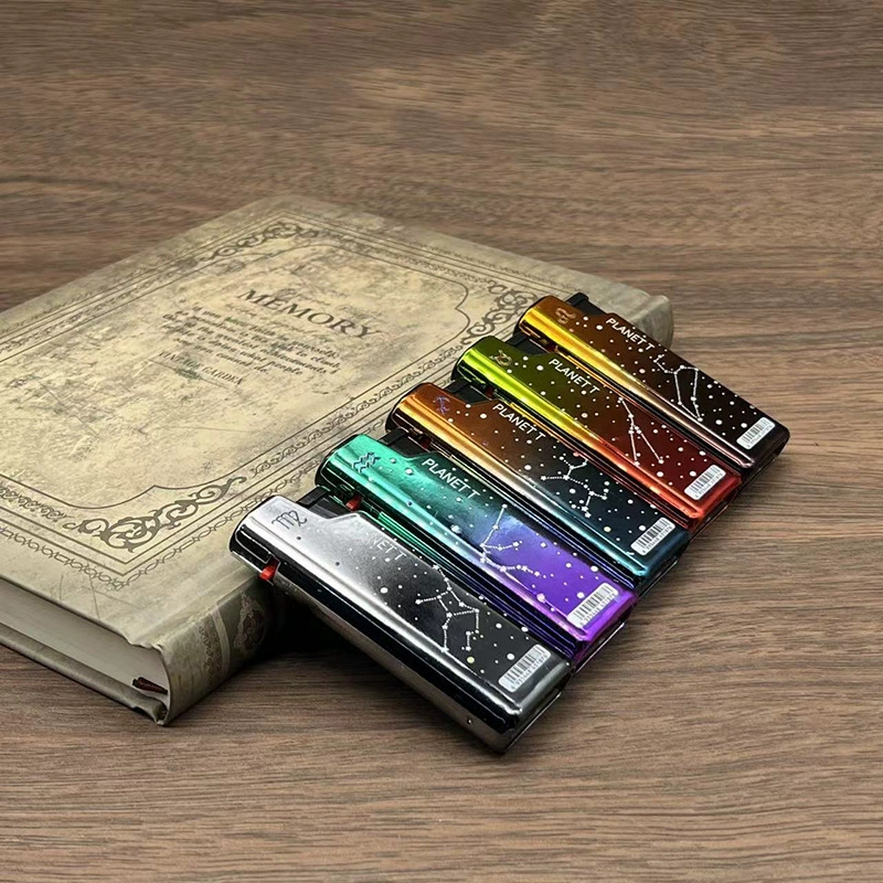 New foreign trade cross-border creative advertising electroplated iron shell oblique inflatable 