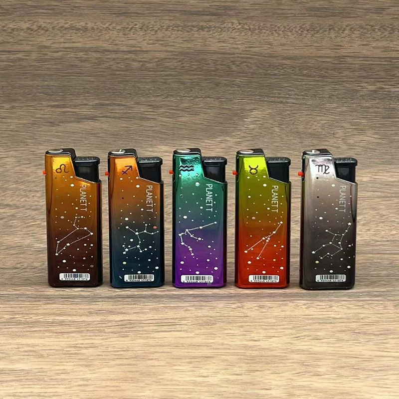 New foreign trade cross-border creative advertising electroplated iron shell oblique inflatable 