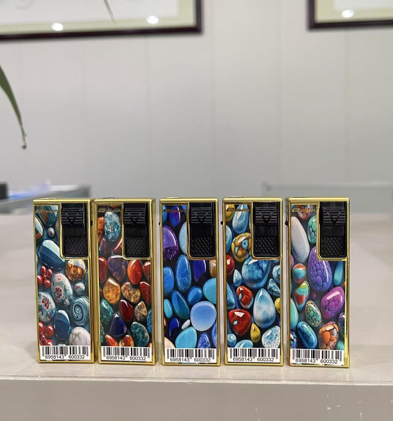 Pull down metal direct flush can air intake iron shell advertising gift lighter Trend fashion 