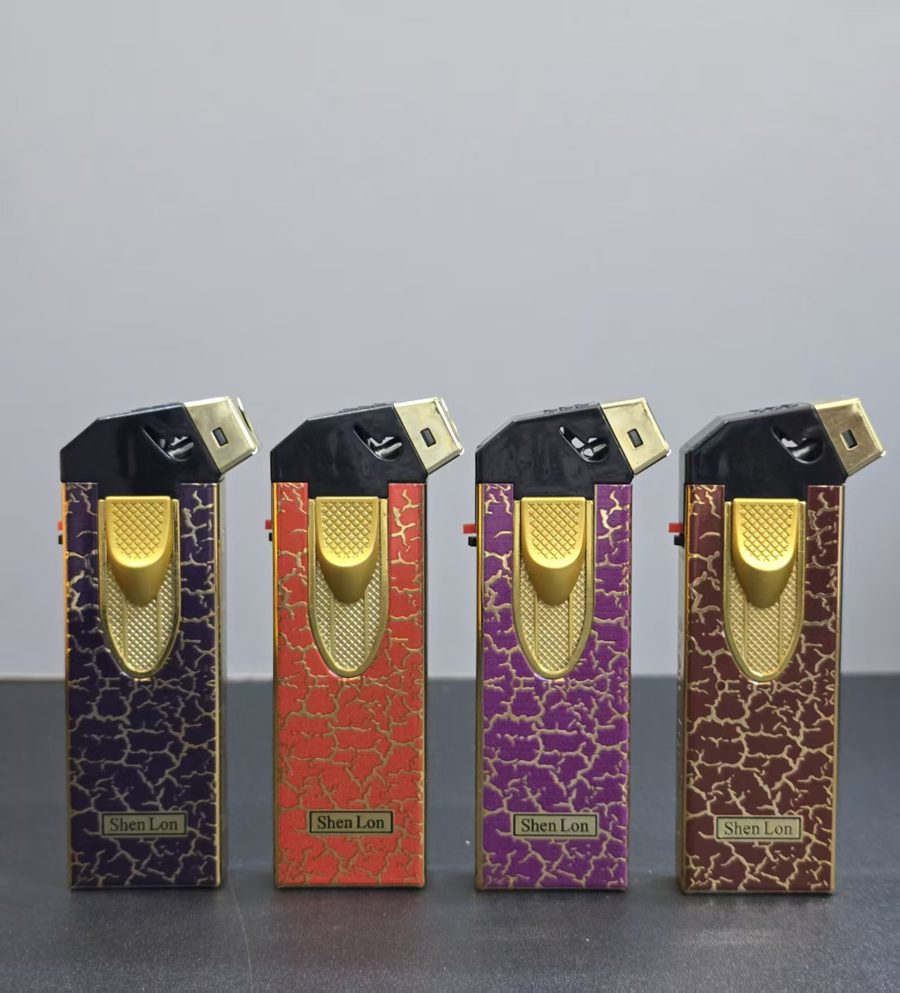 New elbow windproof lighter blue flame can gas lighter factory direct sales price superior