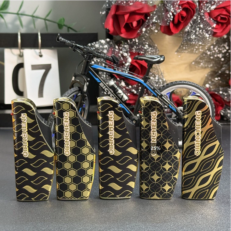 The new 150 creative personality curve shape straight blue flame lighter wholesale inflatable 