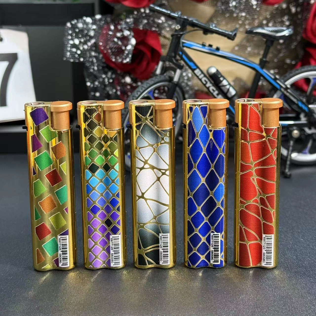 New creative electroplating paint metal iron shell spot advertising logo custom inflatable direct 