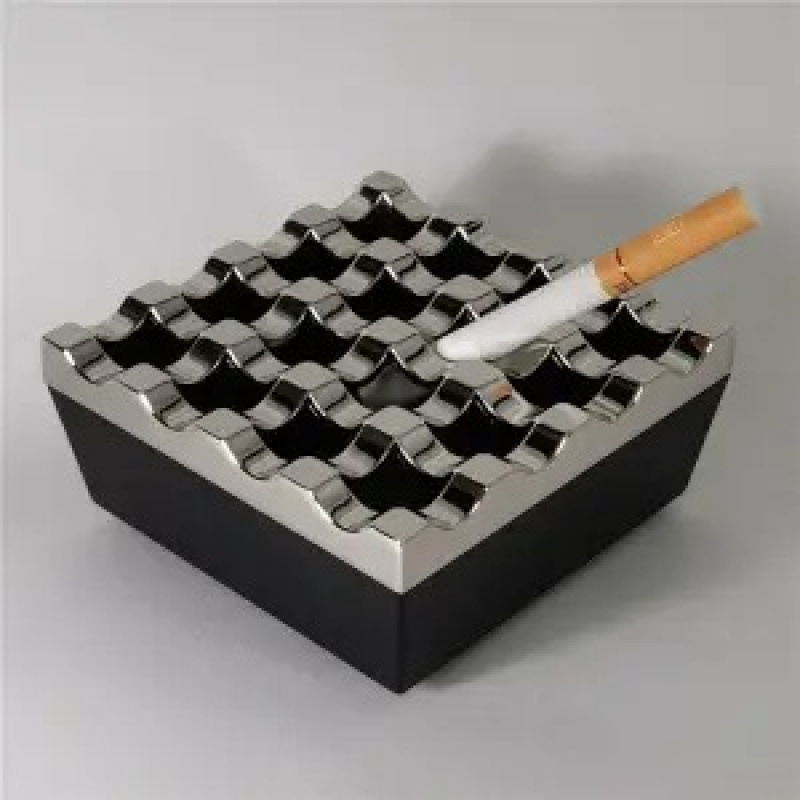 Ashtray Commercial 16 grid 9 grid creative perforated large zinc alloy ashtray bar Home hotel 