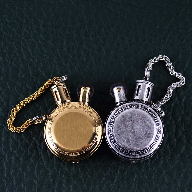 Creative pocket watch kerosene lighter retro nostalgic grinding wheel lighter pendant personality 