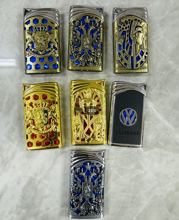 Creative relief craft windproof lighter wholesale, can be customized pattern factory direct sales
