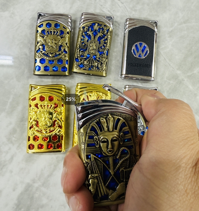 Creative relief craft windproof lighter wholesale, can be customized pattern factory direct sales