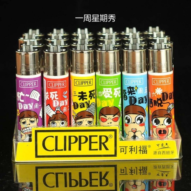 Spain clipper Clifford lighter gas nylon flint grinding wheel lighter disposable inflator