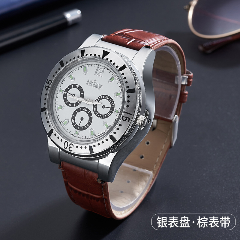 Personality electronic metal watch USB cigarette lighter winery hotel gift watch lighter wholesale