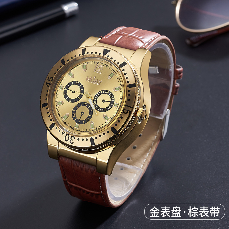Personality electronic metal watch USB cigarette lighter winery hotel gift watch lighter wholesale