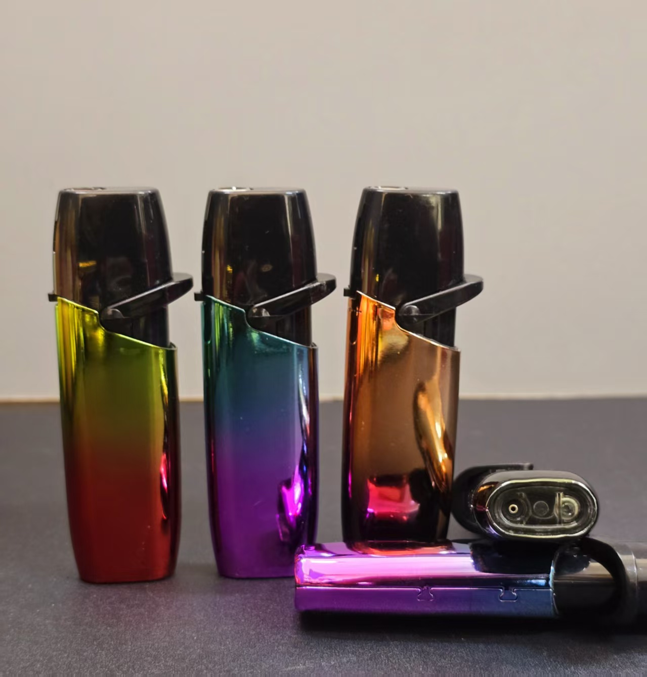 High Quality Electronic Cigarette Lighter Refillable Smoking Windproof Flame Lighter