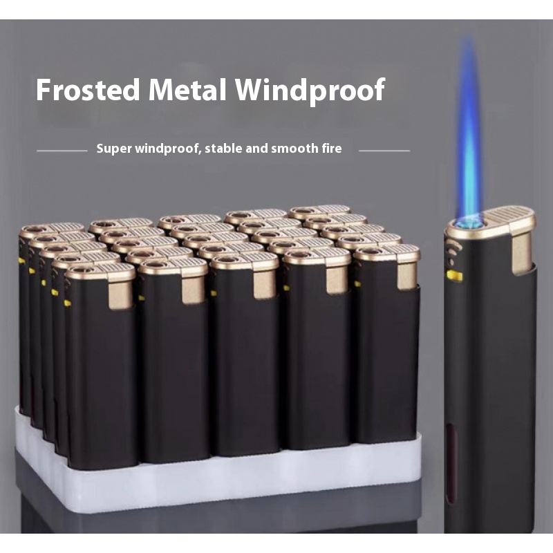 A9 metal windproof lighter high-grade design for advertising printing direct punching disposable 