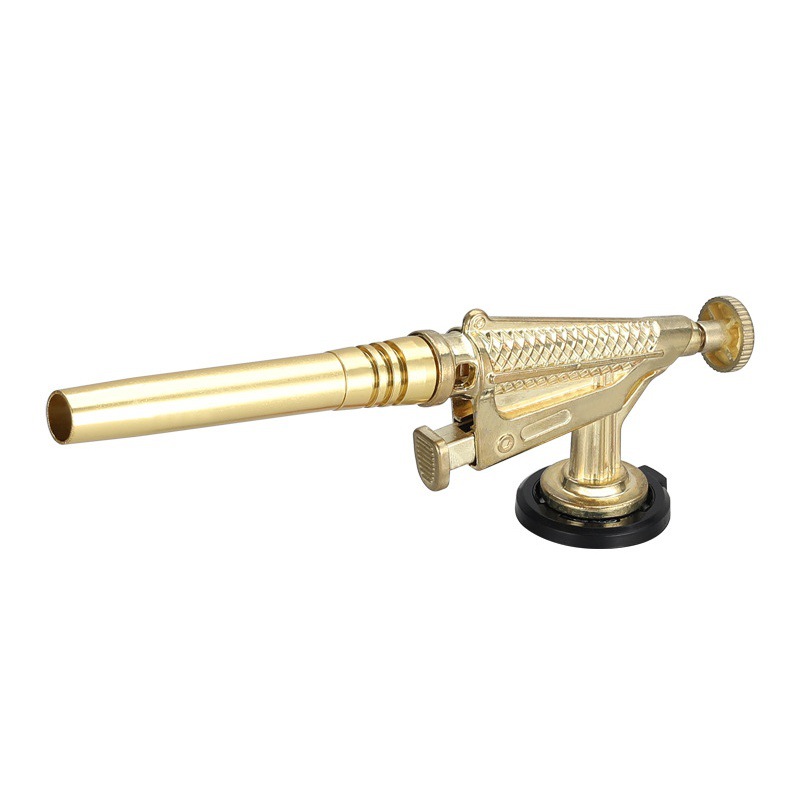 Pure copper windproof outdoor barbecue fire gun kitchen daily necessities manual electronic lighter 