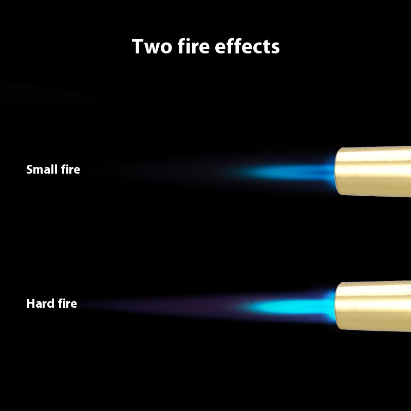 Pure copper windproof outdoor barbecue fire gun kitchen daily necessities manual electronic lighter 