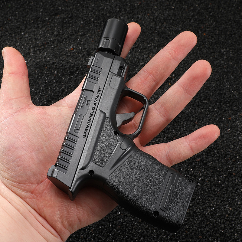 Gun type lighter double flame windproof direct metal creative men's gift inflatable personality 