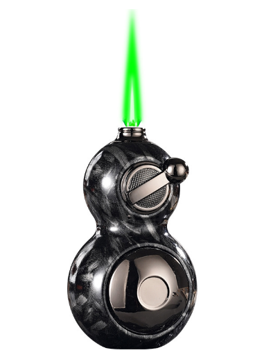 Black Mythical Gourd Windproof Green Flame Lighter can rotate and play with novel rocker arm ignitio