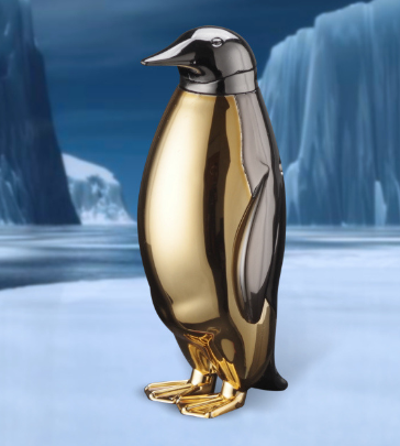 Personalized cute cute mini penguin creative styling shiny lighter keychain pendant lighter