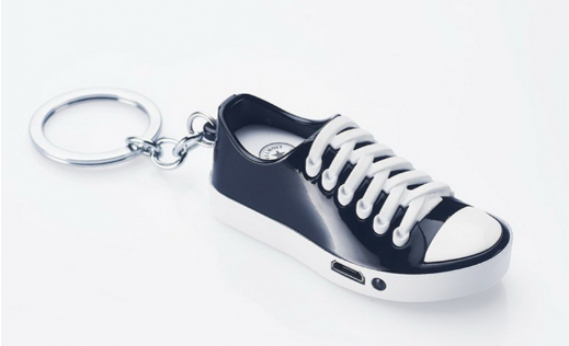 Creative styling boots canvas shoelaces flashlight keychain charging lighter