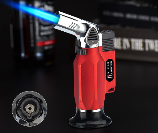 Elbow metal spray gun lighter single straight three straight round creative multi-function lockable 