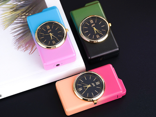 Creative poker watch direct lighter with real watch gifts cross-border source