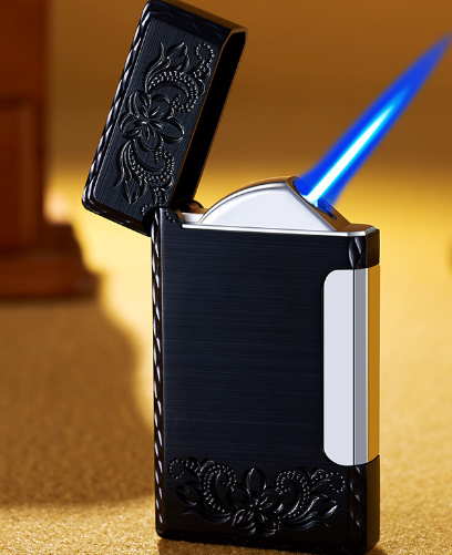 Direct rush windproof inflatable lighter while playing creative new classic point cigar moxibustion 