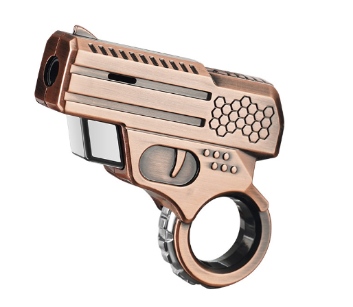 New creative lighter ring rotary decompression windproof inflatable lighter