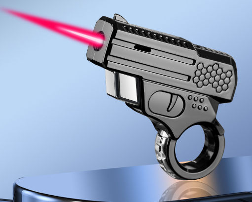 New creative lighter ring rotary decompression windproof inflatable lighter