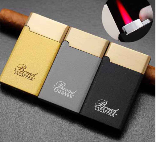 Metal Windproof Lighter Personalized MenFrosted Red Flame Advertising Gift Engravin